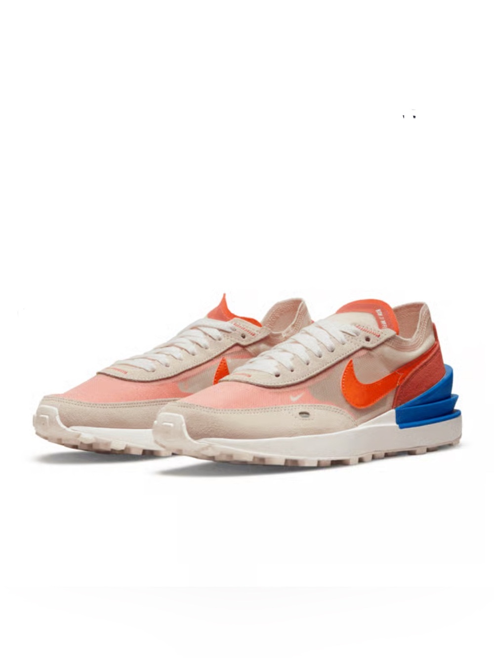 Nike Waffle One Pearl White Game Royal Rush Orange (W)